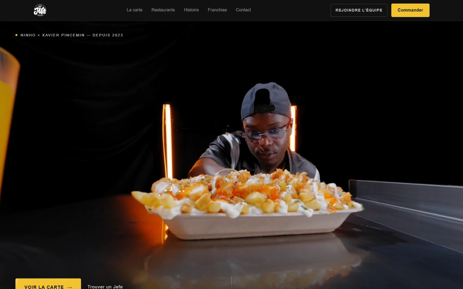 Capture du projet Jefe Burger