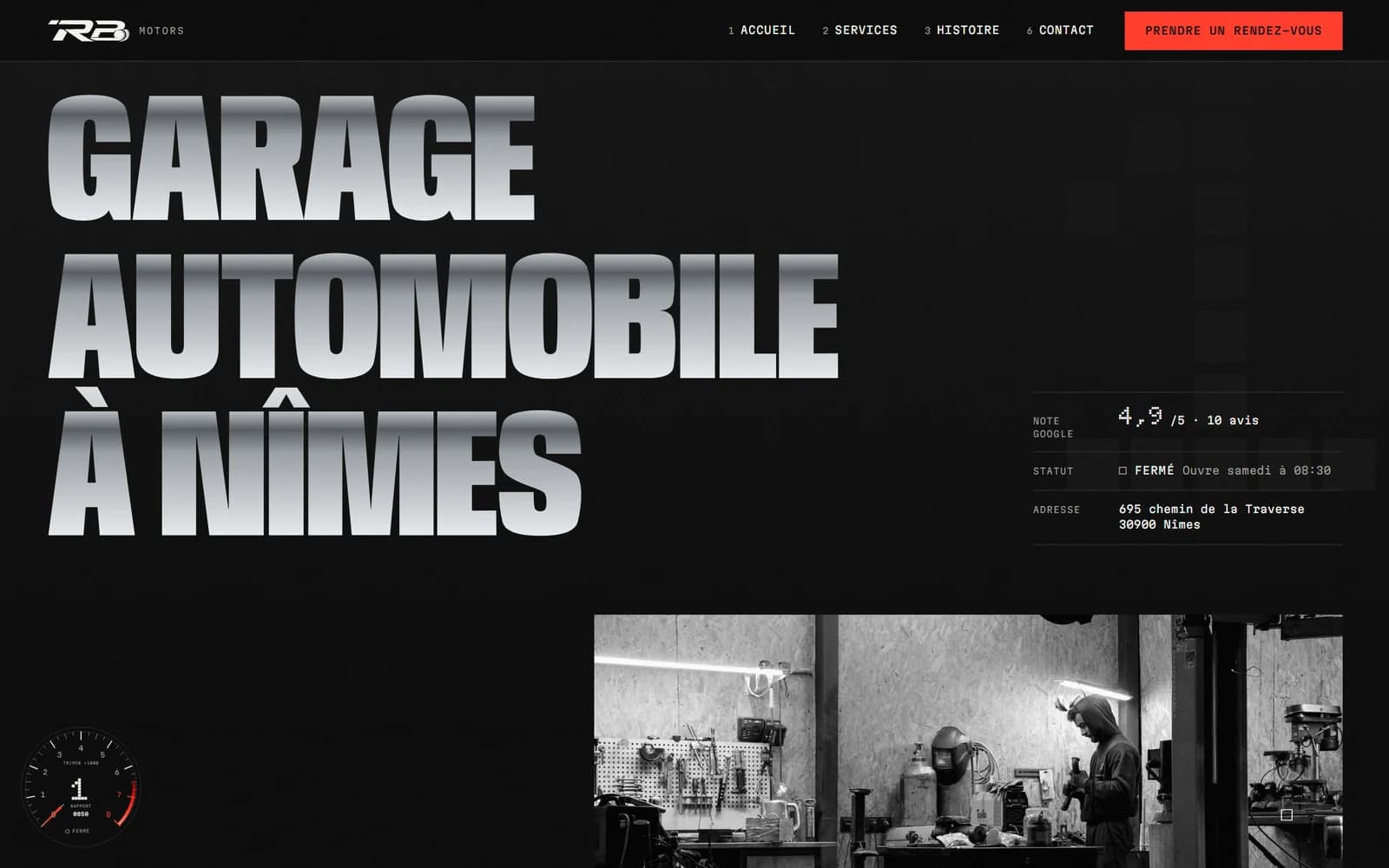 Capture du projet RB Motors