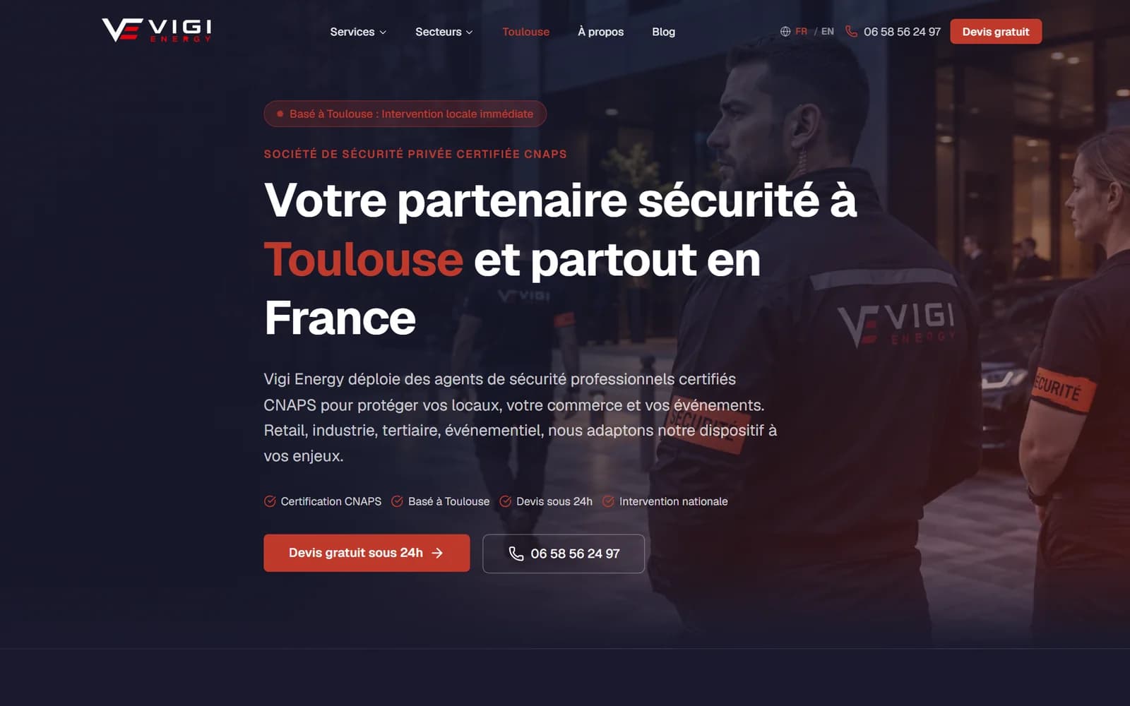 Capture du projet Vigi Energy