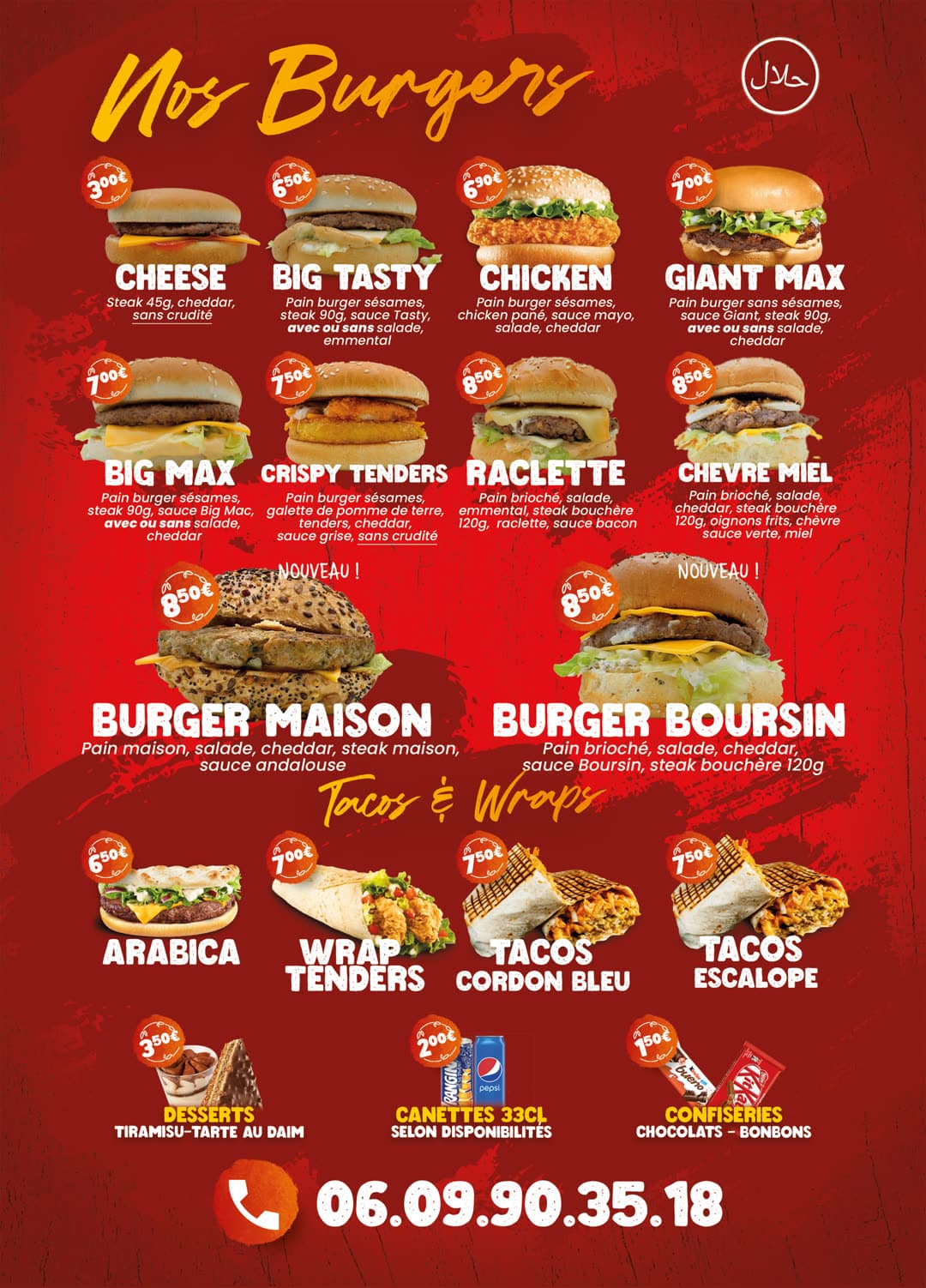 Speed Eat : ancien menu