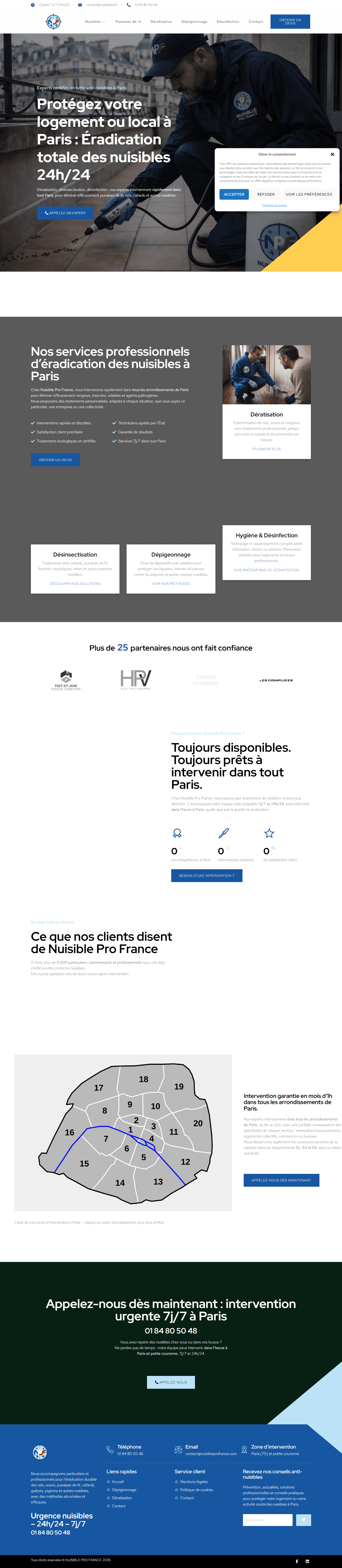 Capture desktop du projet Nuisible Pro